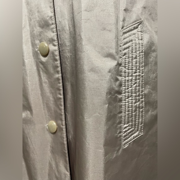 Fleet Street Trench Rain Coat Long Sleeve Beige Woman Size 10 - Picture 2 of 11